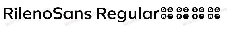 RilenoSans Regular字体转换